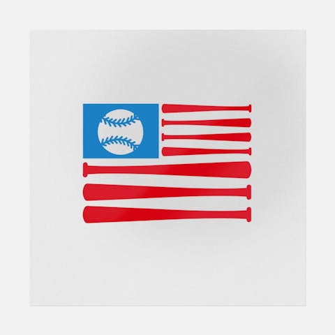 Baseball USA Flag Transfer - Ninja Transfers