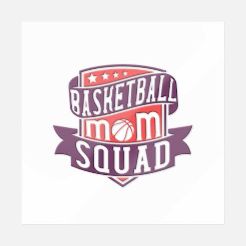 Basketball Mom Squad Sticker - Ninja Transfers