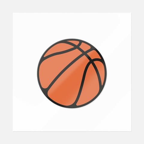 Basketball The Ball Sticker - Ninja Transfers