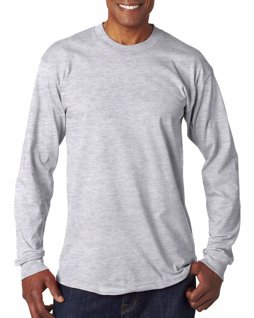 Bayside BA6100 Adult 6.1 oz., 100% Cotton Long Sleeve T-Shirt