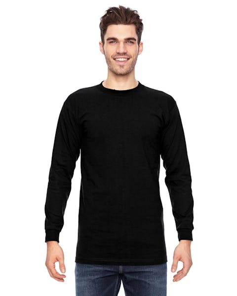 Bayside BA6100 Adult 6.1 oz., 100% Cotton Long Sleeve T - Shirt - Ninja Transfers