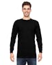 Bayside BA6100 Adult 6.1 oz., 100% Cotton Long Sleeve T - Shirt - Ninja Transfers