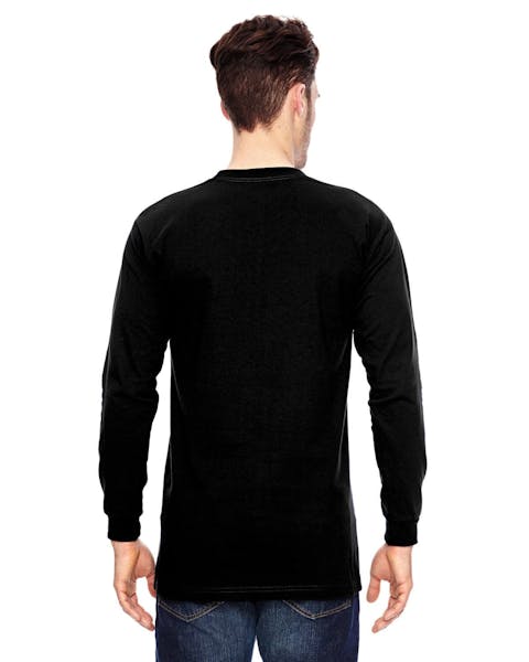 Bayside BA6100 Adult 6.1 oz., 100% Cotton Long Sleeve T - Shirt - Ninja Transfers