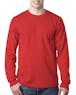 Bayside BA8100 Adult 6.1 oz., 100% Cotton Long Sleeve Pocket T - Shirt - Ninja Transfers