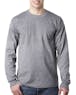 Bayside BA8100 Adult 6.1 oz., 100% Cotton Long Sleeve Pocket T - Shirt - Ninja Transfers