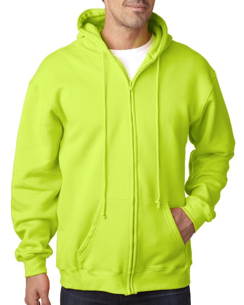 Bayside BA900 Adult 9.5oz., 80% cotton/20% polyester Full - Zip Hooded Sweatshirt - Ninja Transfers