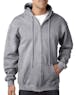 Bayside BA900 Adult 9.5oz., 80% cotton/20% polyester Full - Zip Hooded Sweatshirt - Ninja Transfers