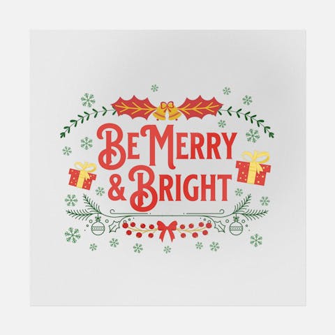 Be Merry & Bright Transfer - Ninja Transfers