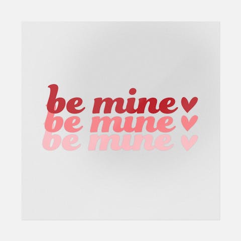 Be Mine Transfer - Ninja Transfers