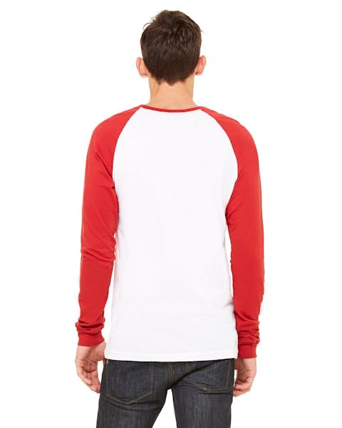 Bella + Canvas 3000C Men's Jersey Long - Sleeve Baseball T - Shirt - Ninja Transfers