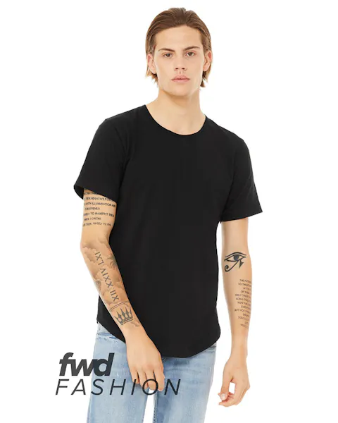 Bella + Canvas 3003C FWD Fashion Men's Curved Hem Short Sleeve T - Shirt - Ninja Transfers
