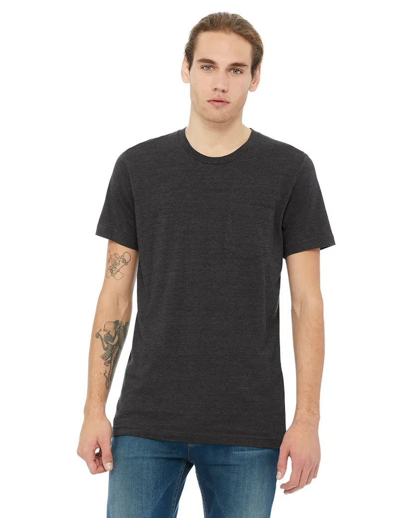 Bella + Canvas 3021 Men's Jersey Short-Sleeve Pocket T-Shirt