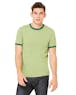 Bella + Canvas 3055C Men's Jersey Short - Sleeve Ringer T - Shirt - Ninja Transfers