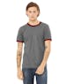 Bella + Canvas 3055C Men's Jersey Short - Sleeve Ringer T - Shirt - Ninja Transfers