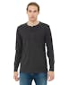 Bella + Canvas 3150 Men's Jersey Long - Sleeve Henley - Ninja Transfers