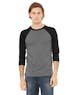 Bella + Canvas 3200 Unisex 3/4 - Sleeve Baseball T - Shirt - Ninja Transfers