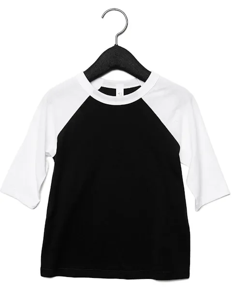 Bella + Canvas 3200T Toddler 3/4-Sleeve Baseball T-Shirt