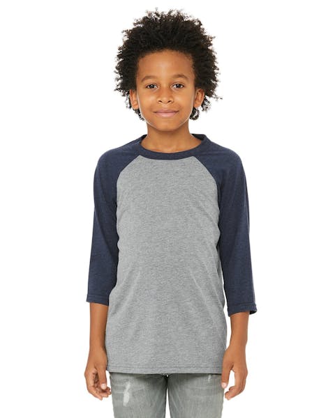 Bella + Canvas 3200Y Youth 3/4 - Sleeve Baseball T - Shirt - Ninja Transfers