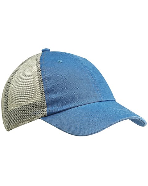 Big Accessories BA601 Washed Trucker Hat - Ninja Transfers