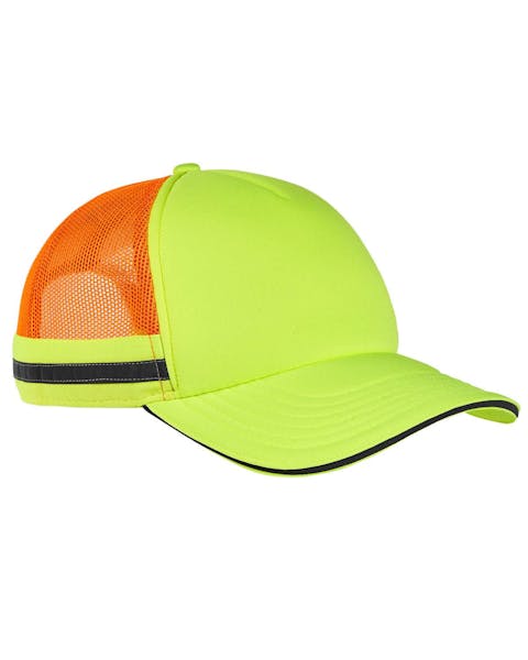 Big Accessories BA661 Safety Trucker Hat - Ninja Transfers