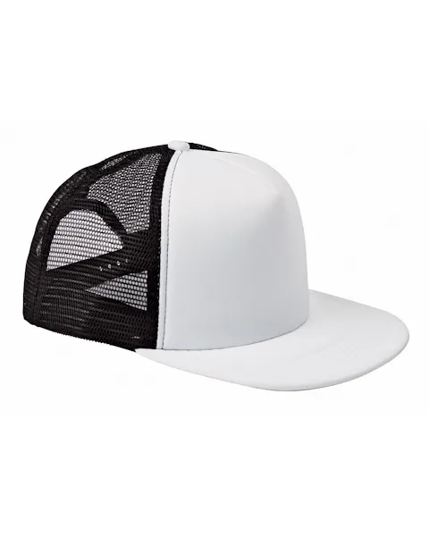 Big Accessories BX030 5 - Panel Foam Front Trucker Hat - Ninja Transfers