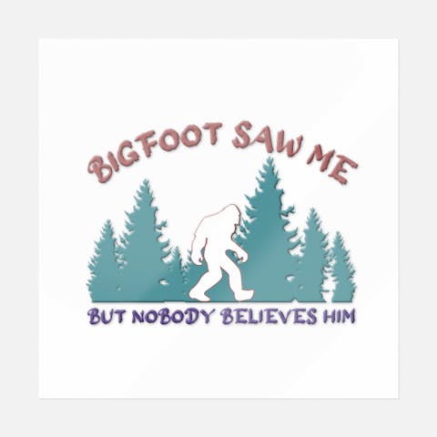 Bigfoot Saw Me - Ninja Transfers
