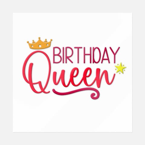 Birthday Queen - Ninja Transfers