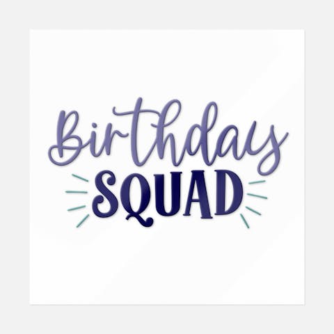 Birthday Squad - Ninja Transfers