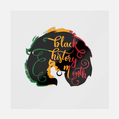 Black History Month Female - Ninja Transfers