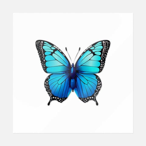 Blue Velvet Butterfly - Ninja Transfers