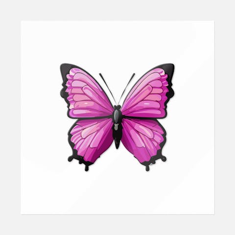 Blush Flutter Butterfly - Ninja Transfers