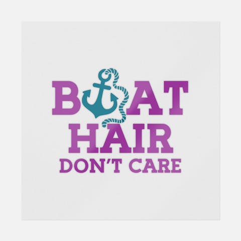 Boat Hair Don't Care - Ninja Transfers