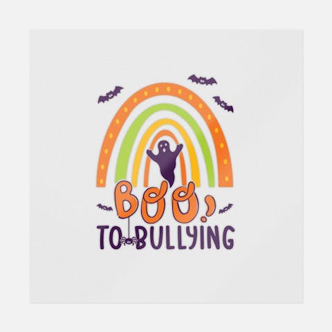 Boo To Bullying Rainbow - Ninja Transfers
