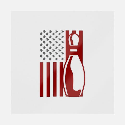 Bowling American Flag - Ninja Transfers