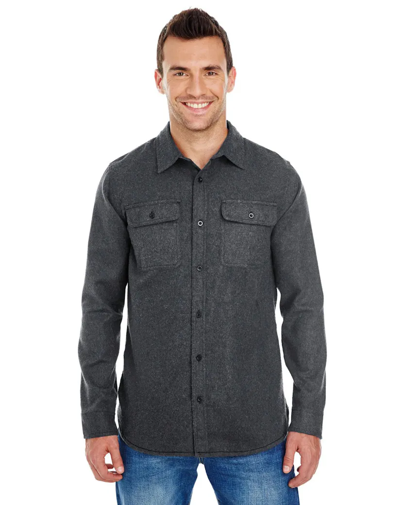 Burnside BU8200 Men's Solid Flannel Shirt - Ninja Transfers