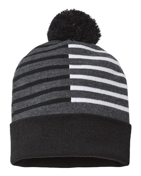 CAP AMERICA RKH12 USA - Made Half Color Beanie - Ninja Transfers