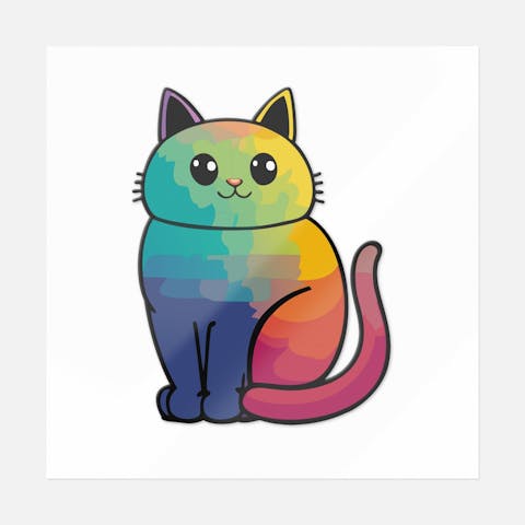 Cat Colorful - Ninja Transfers