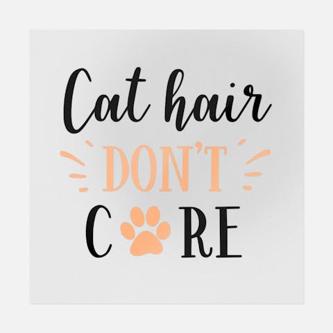 Cat Hair Don't Care - Ninja Transfers