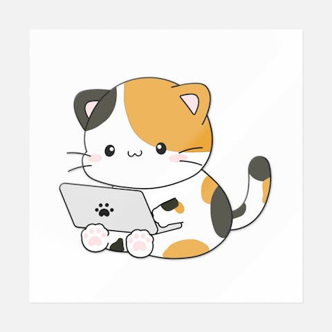 Cat Laptop - Ninja Transfers