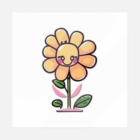 Cheeky Petals Flower - Ninja Transfers