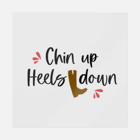 Chin Up Heels Down - Ninja Transfers
