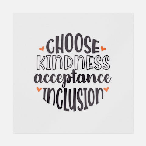 Choose Kidness Acceptance Inclusion - Ninja Transfers
