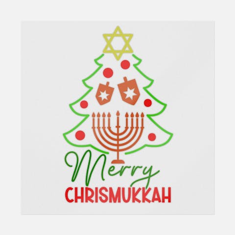 Chrismukkah Tree - Ninja Transfers