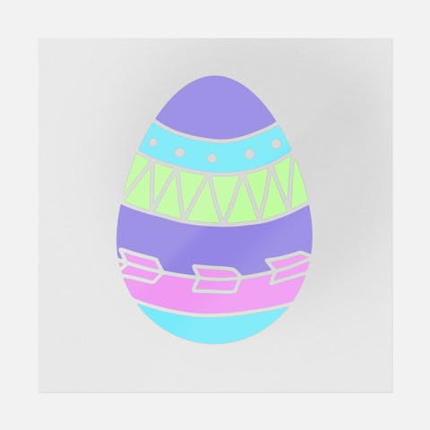 Colorful Easter Egg - Ninja Transfers