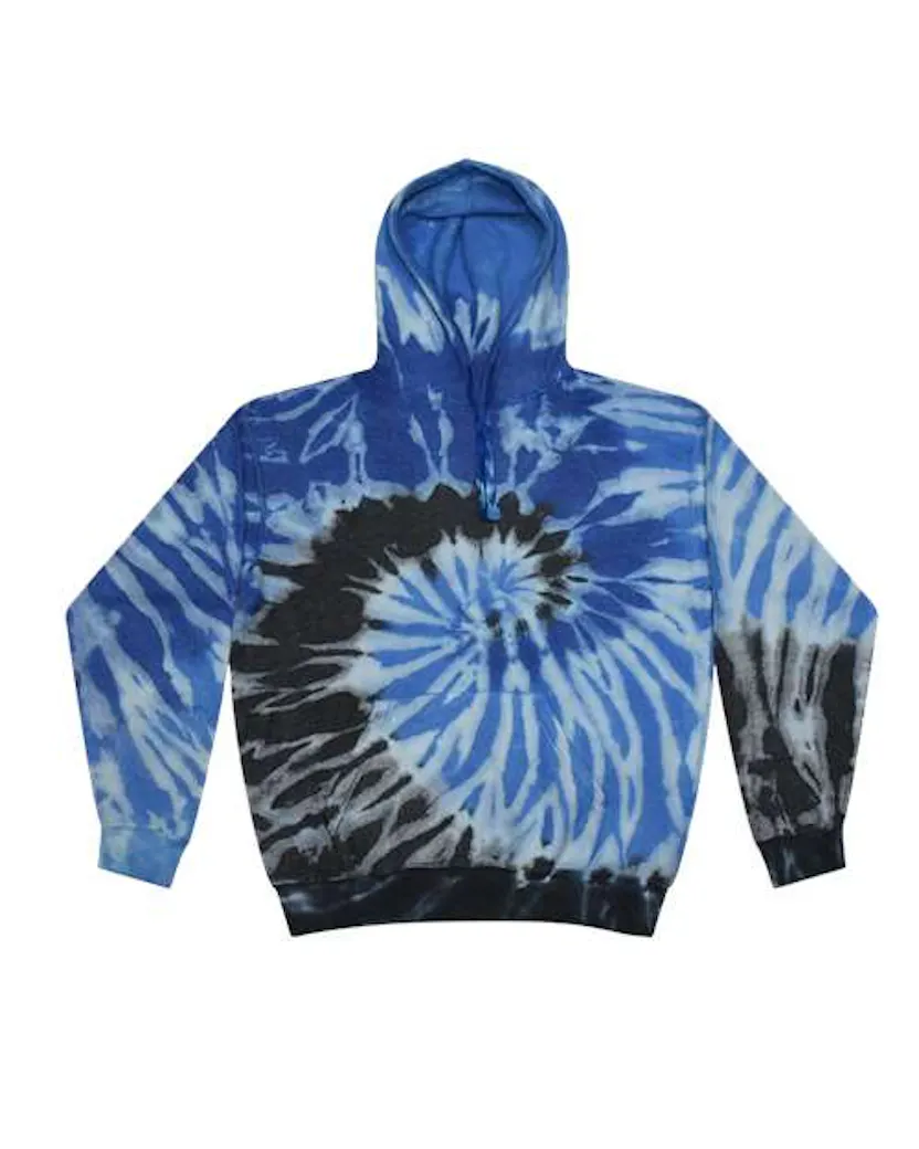 Colortone 8600 Tie - Dyed Cloud Fleece Hooded Sweatshirt - Ninja Transfers