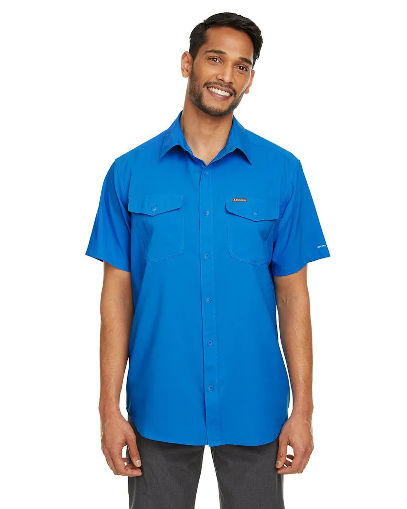 Columbia 1577761 Men's Utilizer II Solid Performance Short - Sleeve Shirt - Ninja Transfers
