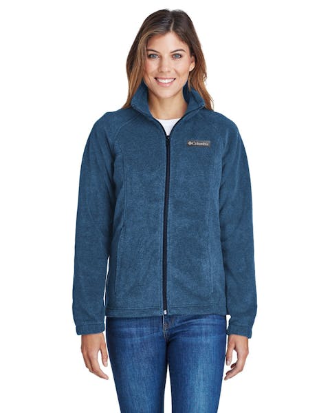Columbia 6439 Ladies' Benton Springs Full - Zip Fleece - Ninja Transfers