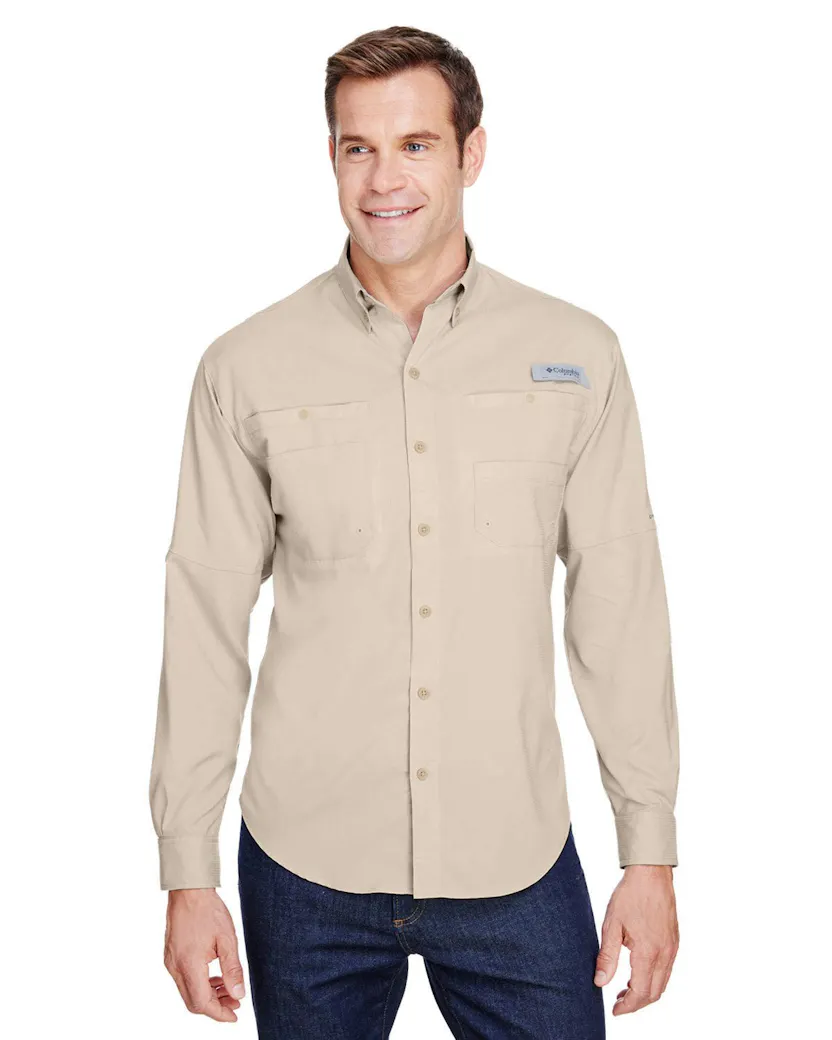 Columbia 7253 Men's Tamiami II Long - Sleeve Shirt - Ninja Transfers