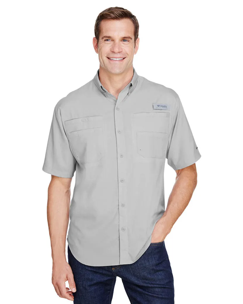 Columbia 7266 Men's Tamiami II Short - Sleeve Shirt - Ninja Transfers