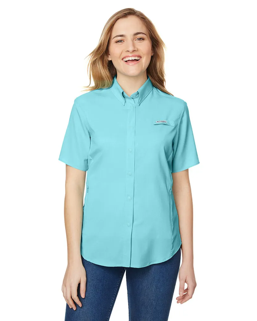 Columbia 7277 Ladies' Tamiami II Short - Sleeve Shirt - Ninja Transfers